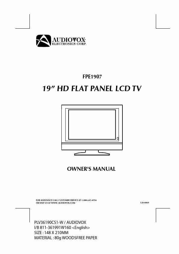 Audiovox Flat Panel Television FPE1907-page_pdf